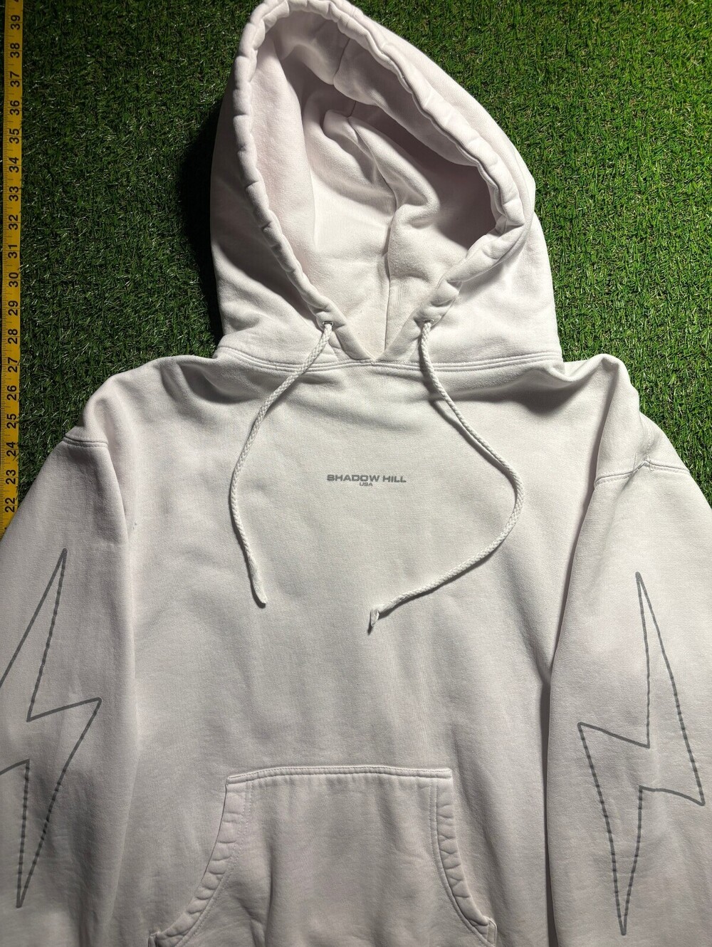 Y2K Shadow Hill LA white hoodie
